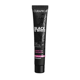 CURAPROX pasta dentífrica de carbono negro es blanco, 90 ml