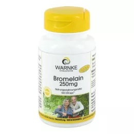 BROMELAIN 250 mg cápsulas con recubrimiento entérico, 100 unidades