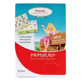 PIRATOPLAST Niña de escayola en blanco 6x10 cm, 6 piezas
