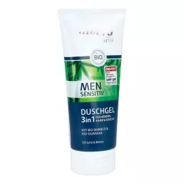 LAVERA Gel de ducha para hombre 3en1, 200 ml