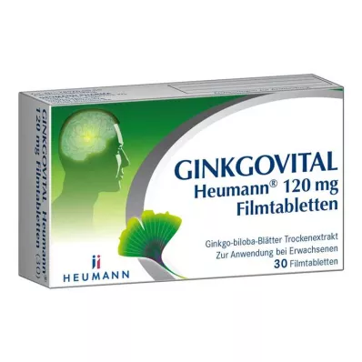 GINKGOVITAL Heumann 120 mg comprimidos recubiertos con película, 30 piezas