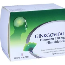 GINKGOVITAL Heumann 120 mg comprimidos recubiertos con película, 120 uds