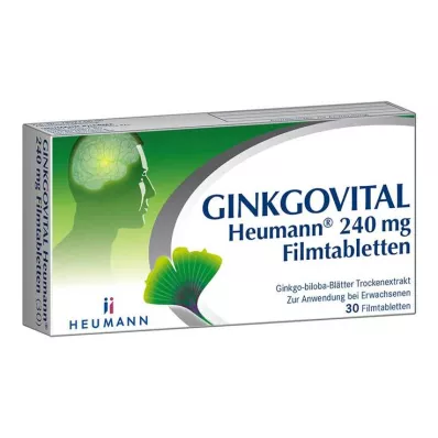 GINKGOVITAL Heumann 240 mg comprimidos recubiertos con película, 30 piezas