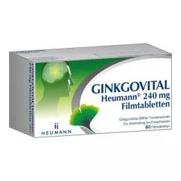 GINKGOVITAL Heumann 240 mg comprimidos recubiertos con película, 80 piezas