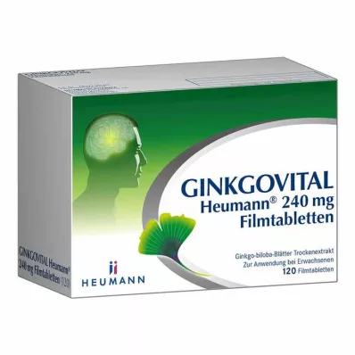 GINKGOVITAL Heumann 240 mg comprimidos recubiertos con película, 120 piezas