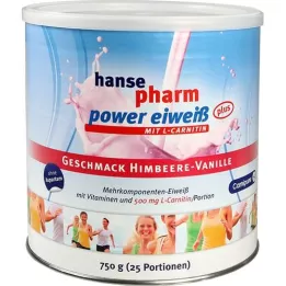 HANSEPHARM Power Protein plus Frambuesa-Vainilla Plv., 750 g