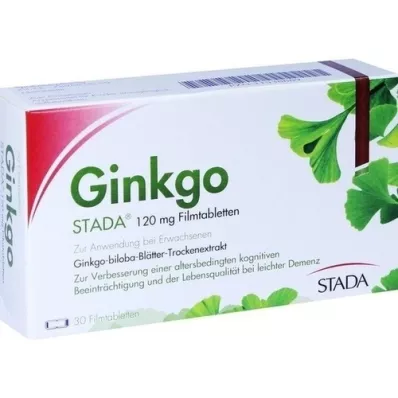 GINKGO STADA 120 mg comprimidos recubiertos con película, 30 uds