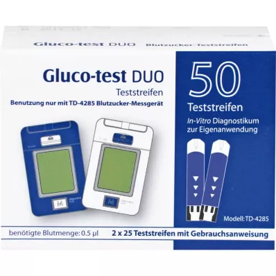 GLUCO TEST DUO Tiras reactivas, 50 uds