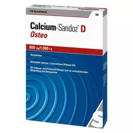 CALCIUM SANDOZ D Osteo 500 mg/1.000 U.I. Comprimido masticable, 120 uds