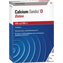 CALCIUM SANDOZ D Osteo 500 mg/1.000 U.I. Comprimido masticable, 120 uds
