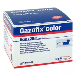 GAZOFIX color Venda de fijación cohesiva 6 cmx20 m azul, 1 ud
