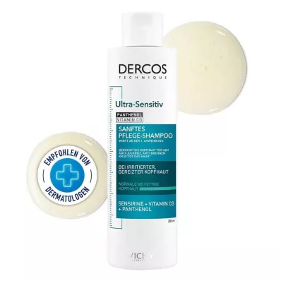 Vichy Dercos Champú Ultra Sensible para Pieles Grasas, 200 ml