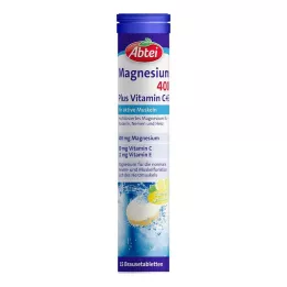 ABTEI Magnesio 400 Más Vitamina C+E Comprimidos Efervescentes, 15 uds