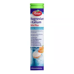 ABTEI Magnesio+Potasio Active Plus Comprimidos Efervescentes, 15 uds
