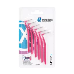 MIRADENT Cepillo interdental I-Prox L 0,4 mm rosa, 6 uds