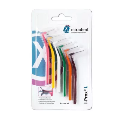 MIRADENT Cepillo interdental I-Prox L surtido, 6 uds