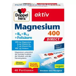 DOPPELHERZ Magnesio+Vitaminas B DIRECT Pellets, 40 uds