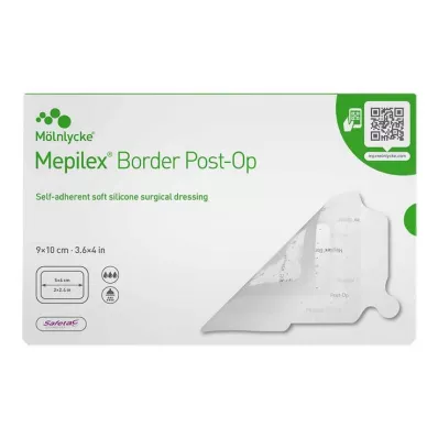 Mepilex Border Post-Op Adhesivo de apósito de espuma 9x10 cm, 10 st
