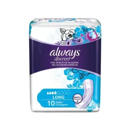ALWAYS incontinencia discreta insertar largo, 10 piezas