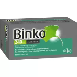 BINKO 240 mg comprimidos recubiertos con película, 60 uds