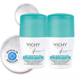 VICHY DEO Roll-on Antimanchas 48h, 2X50 ml