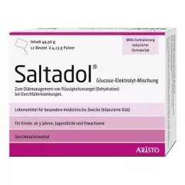 Polvo de electrolito Saltadol para solución de hierbas orales, 12 piezas