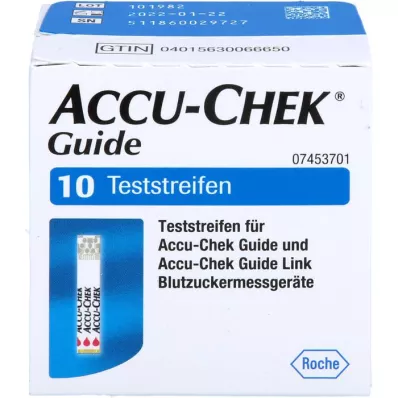 ACCU-CHEK Tiras reactivas guía, 1X10 uds