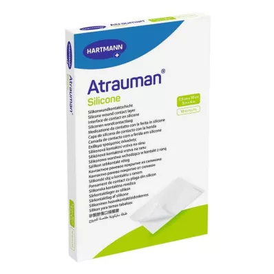 ATRAUMAN Compresas estériles de silicona 7,5x10 cm, 10 uds