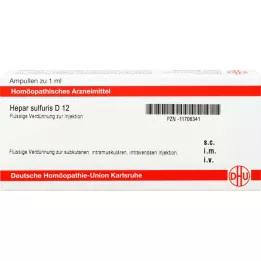 HEPAR SULFURIS D 12 Ampollas, 8X1 ml