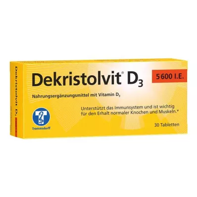 DEKRISTOLVIT D3 5.600 comprimidos I.U., 30 uds