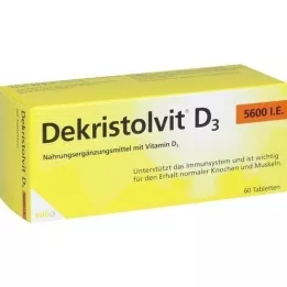 DEKRISTOLVIT D3 5.600 U.I. comprimidos, 60 uds