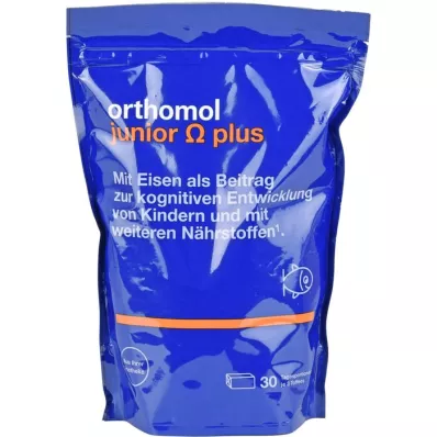 ORTHOMOL Junior Omega plus pastillas masticables, 90 uds