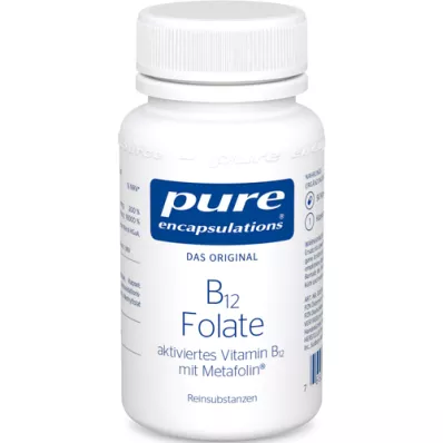 PURE ENCAPSULATIONS Cápsulas de folato B12, 90 cápsulas