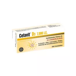 CEFAVIT D3 7.000 U.I. comprimidos recubiertos con película, 100 uds