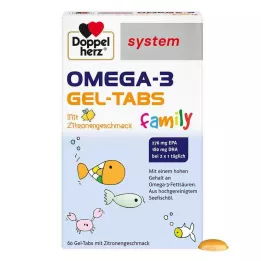 DOPPELHERZ Omega-3 gel tabs family system, 60 uds
