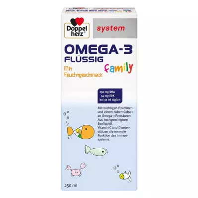 Sistema líquido Doppelherz Omega-3 para toda la familia, 250 ml