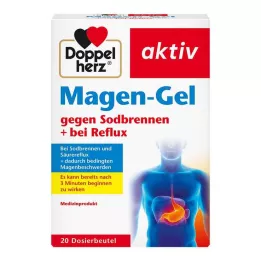 DOPPELHERZ Gel estomacal contra la acidez+para el reflujo, 20 uds