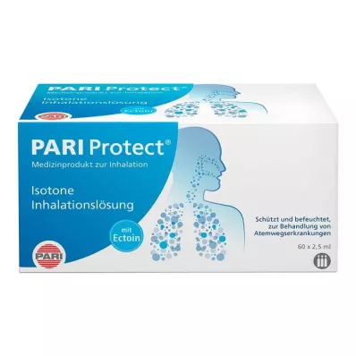 PARI ProtECT Solución para inhalación con ampollas de ectoína, 60X2,5 ml