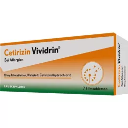 CETIRIZIN Vividrin 10 mg comprimidos recubiertos con película, 7 uds