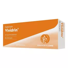 CETIRIZIN Vividrin 10 mg comprimidos recubiertos con película, 50 uds
