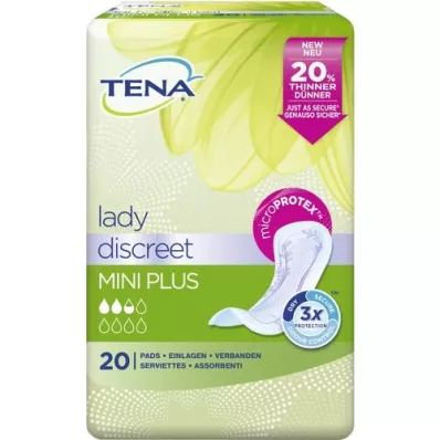 TENA LADY Almohadillas discretas mini plus, 20 uds