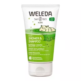 WELEDA Kids 2en1 Ducha &amp; Champú lima ácida, 150 ml