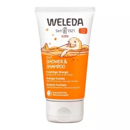 WELEDA Kids 2en1 Ducha &amp; Champú Naranja Afrutada, 150 ml