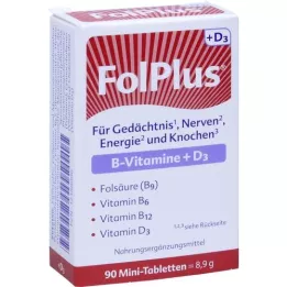 FOLPLUS+D3 comprimidos, 90 uds