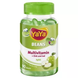 YAYA BEANS Manzana Zinc y Yodo comprimidos masticables recubiertos, 90 uds