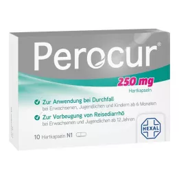 PEROCUR 250 mg cápsulas duras, 10 uds