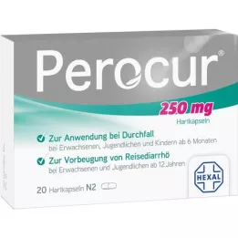 PEROCUR 250 mg cápsulas duras, 20 uds