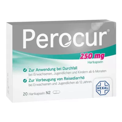 Perocur 250 mg cápsulas duras, 20 piezas