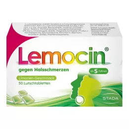 LEMOCIN contra el dolor de garganta pastillas, 50 uds