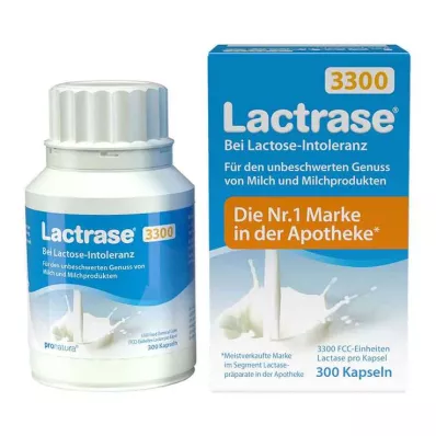 Lactrase 3300 FCC cápsulas, 300 piezas